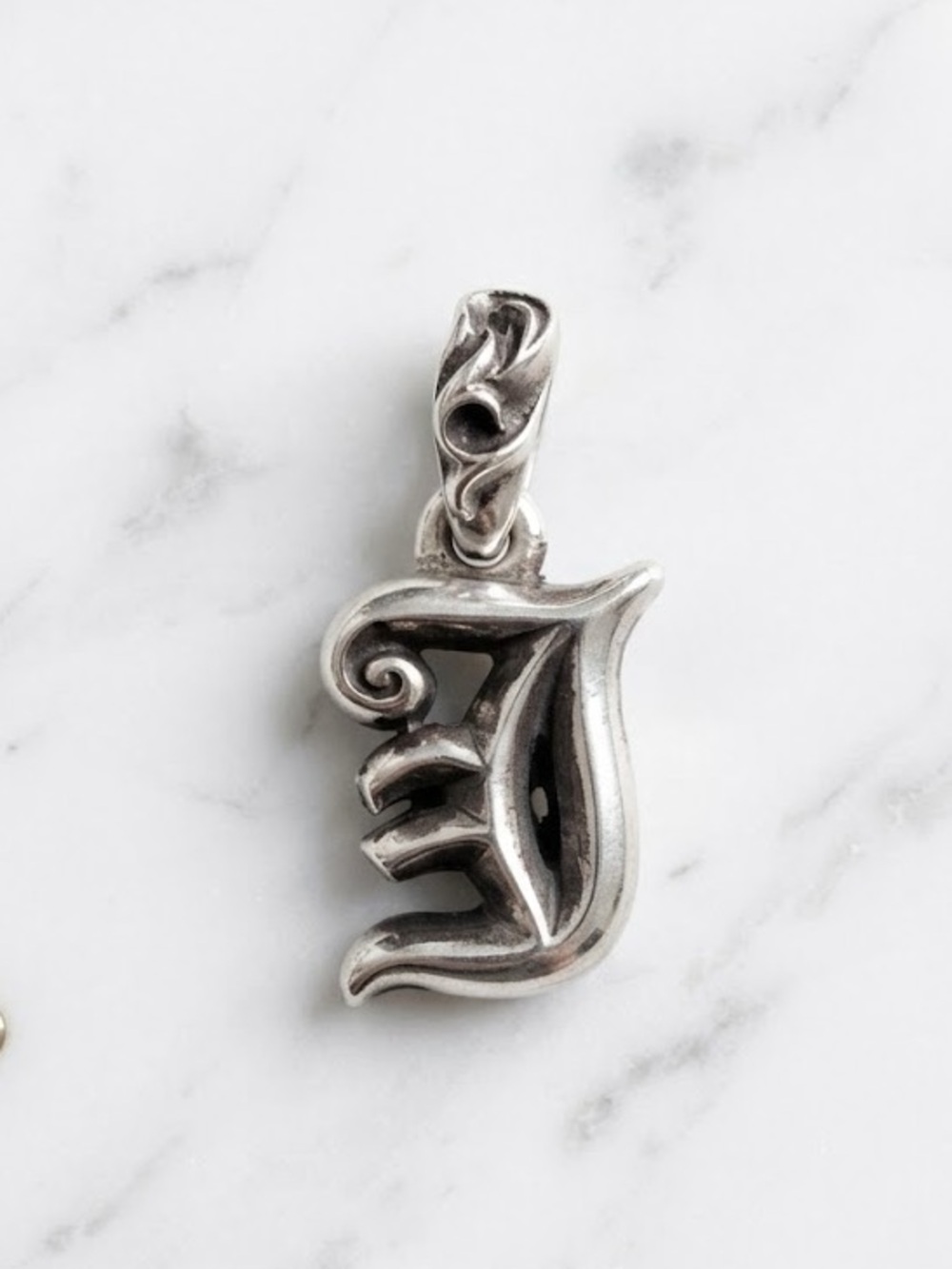 Chrome Hearts - “J” Pendant - Sterling Silver
